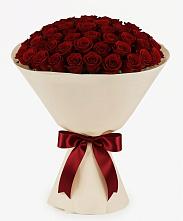 Букет 101 Бордовая роза Блэк Бакарра в Заинске