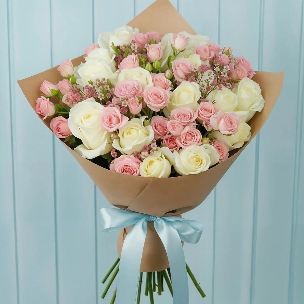 Букет цветов из: Розы в Заинске