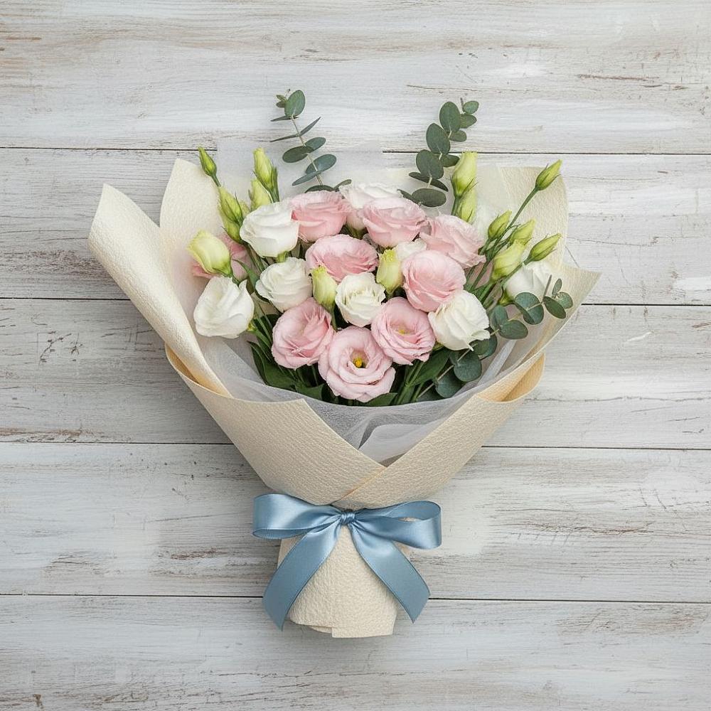 Букет цветов из: Лизиантусы в Заинске